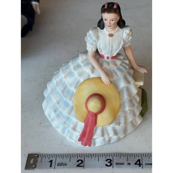Set of 2 VTG AVON Gone With The Wind Rhett Butler Scarlett O'Hara Figurines-READ - Picture 13 of 13